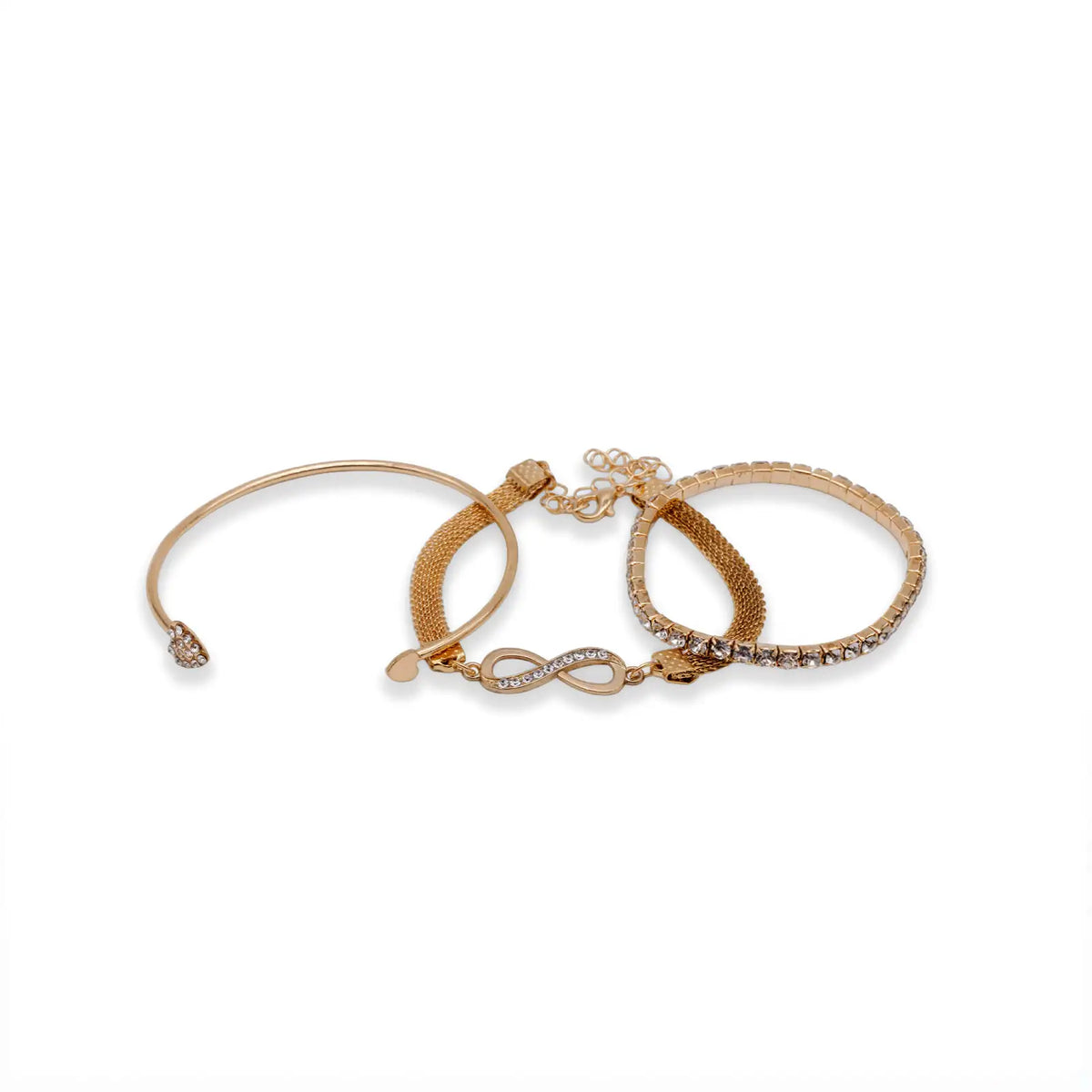 Armband-Set goldfarben – 3er-Set für Damen