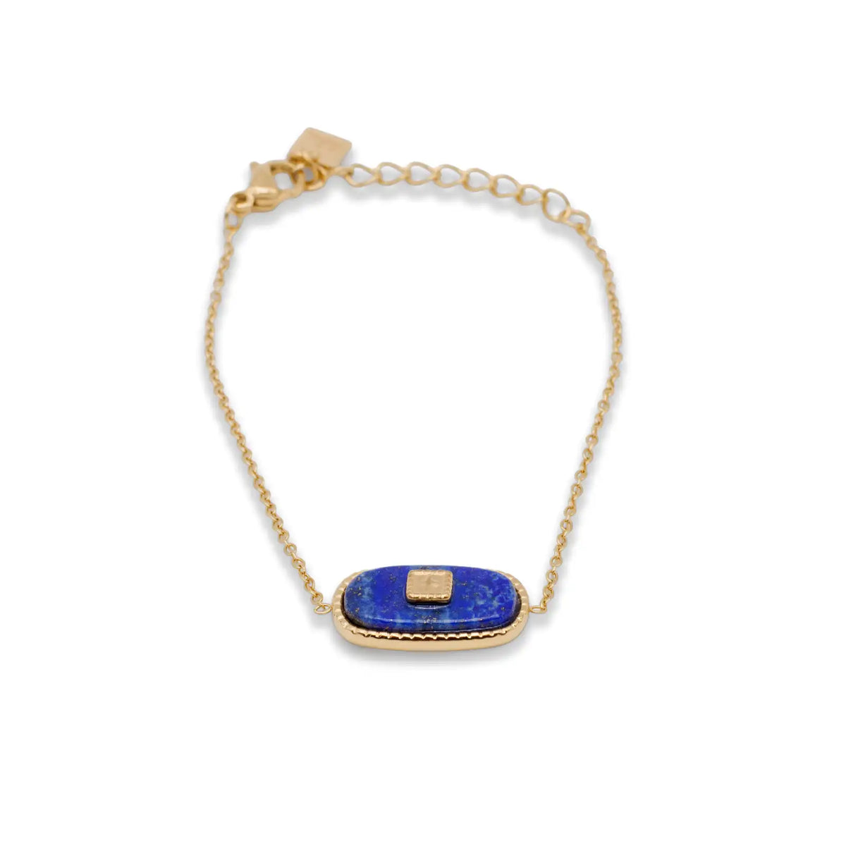 Goldfarbenes Armband mit Naturstein