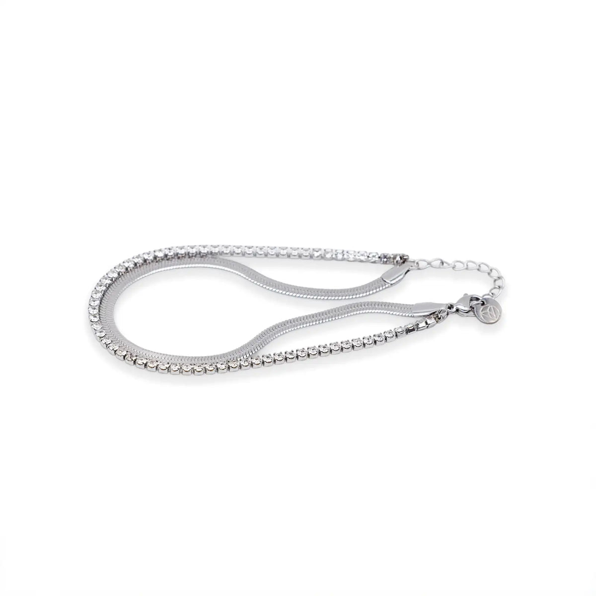 Armband silberfarben mit Zirkonia – schlicht, klar, zeitlos