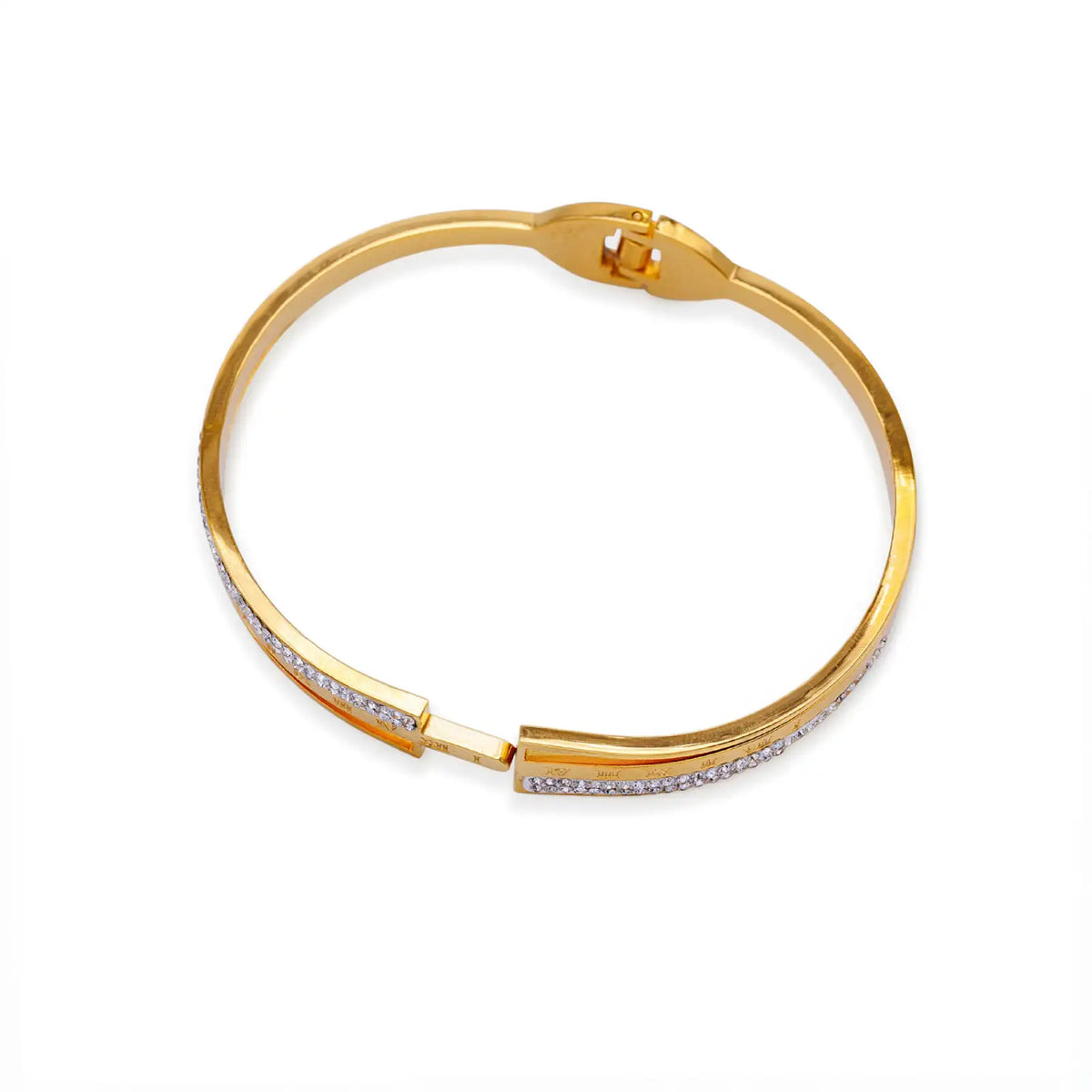 Armreif goldfarben mit römischen Ziffern