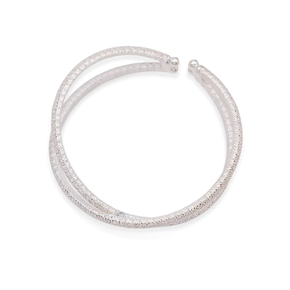 Armreif silberfarben Crisscross
