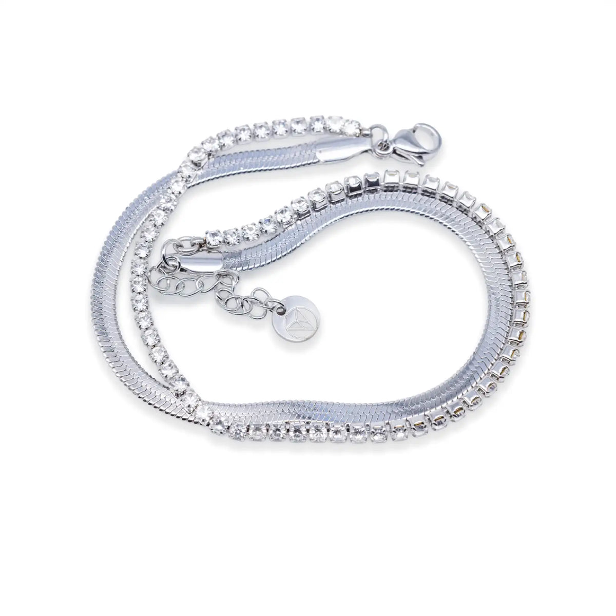 Armband silberfarben mit Zirkonia – schlicht, klar, zeitlos