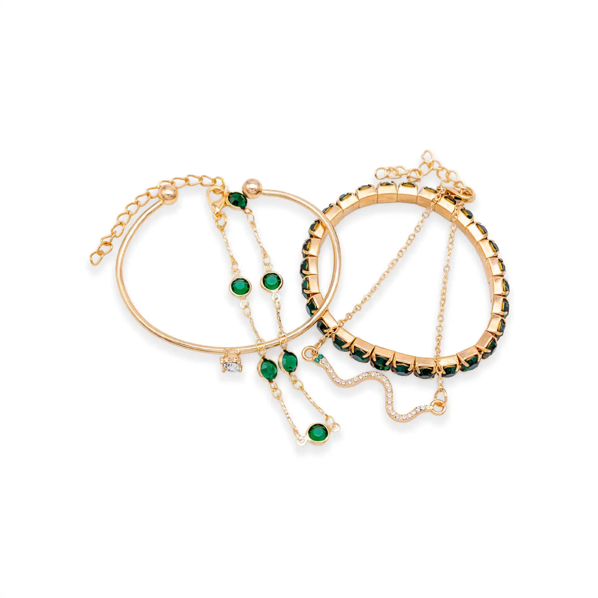 Armband Set goldfarben – Vier Accessoires: Schmuck für jeden Style